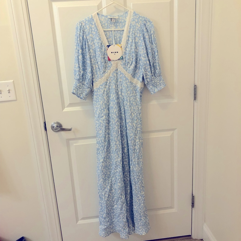 RIXO for Target Floral Puff Sleeve Swing Dress